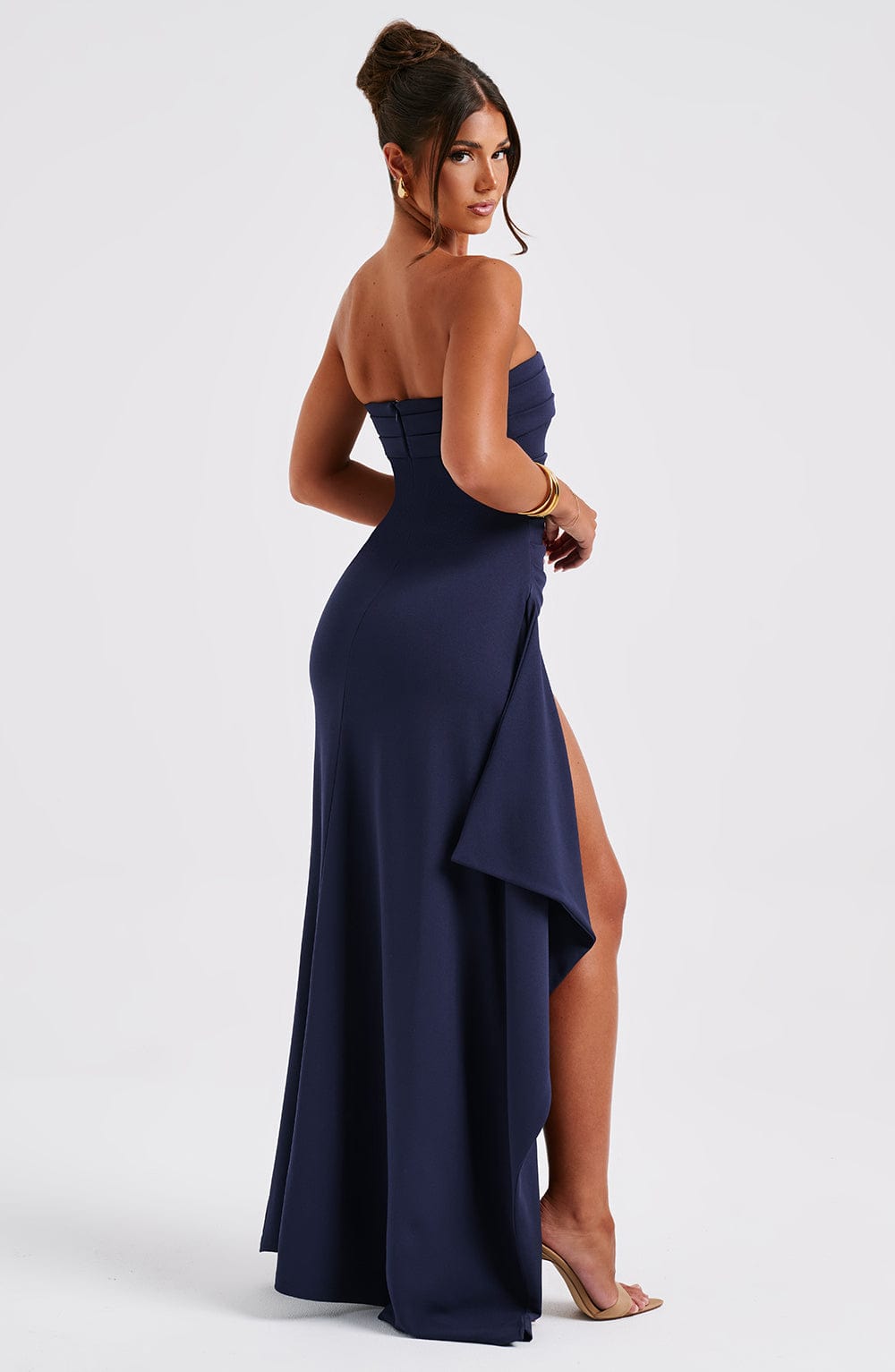 Robe longue Zafira - Bleu marine