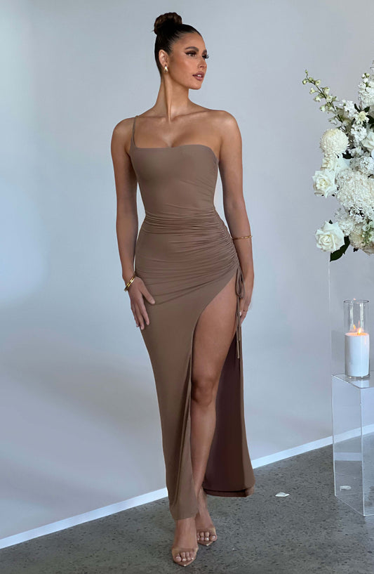 Robe longue Zuri - Chocolat