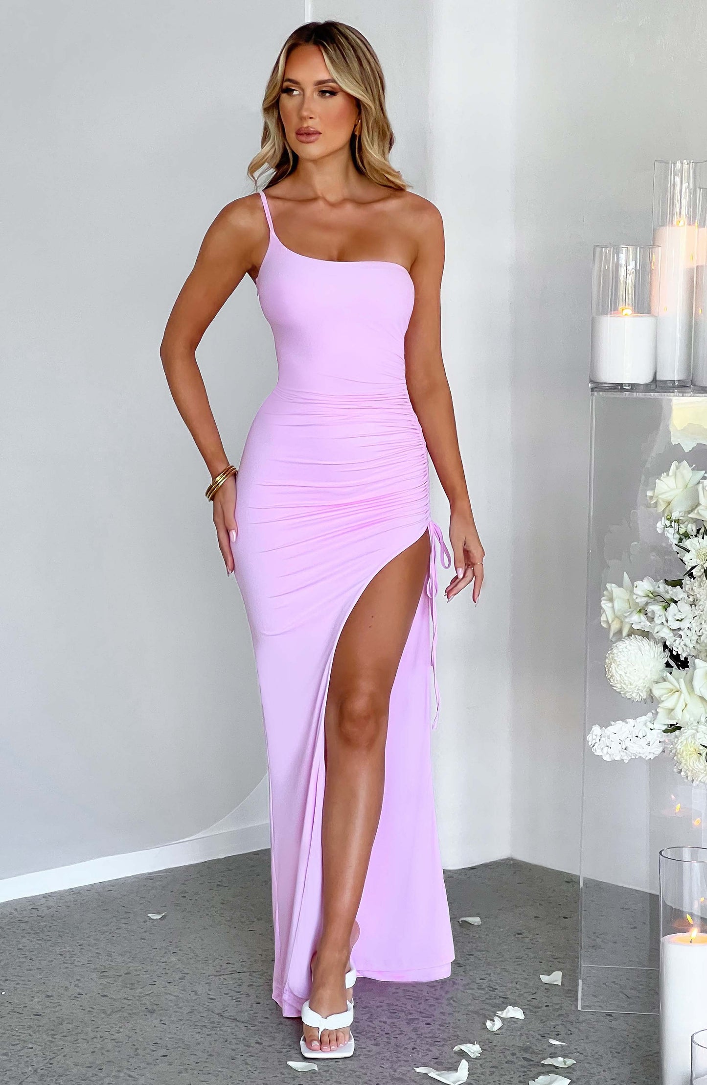 Robe longue Zuri - Rose